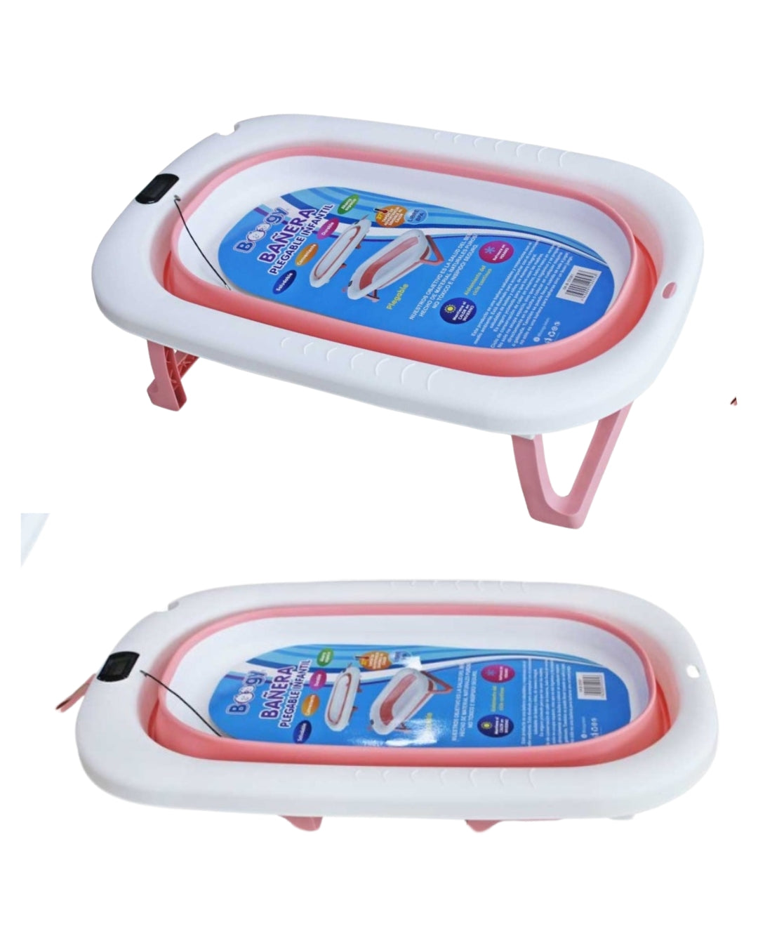 Bañera con Termómetro y Desagüe
