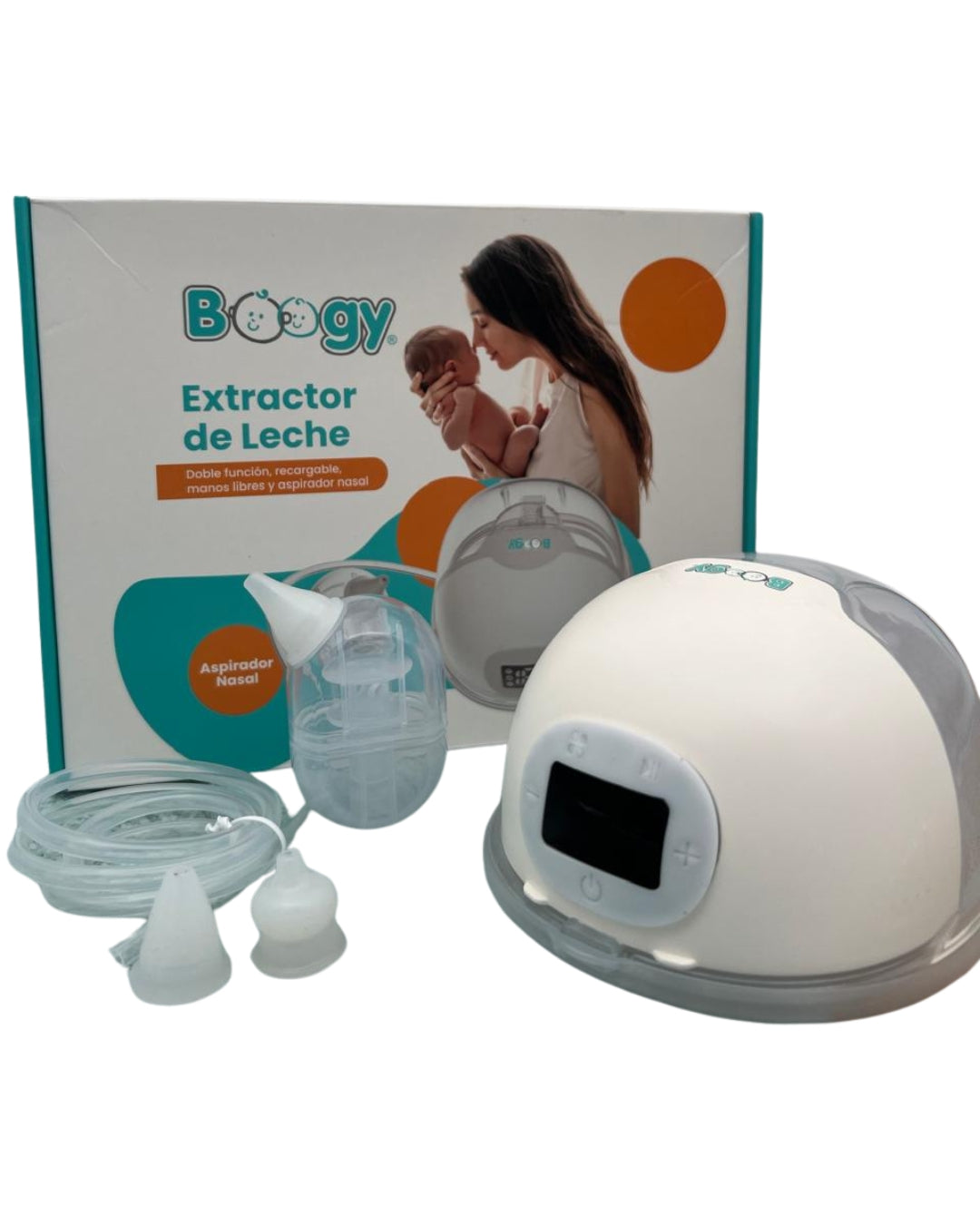 Extractor de Leche 2 en 1 con Aspirador Nasal