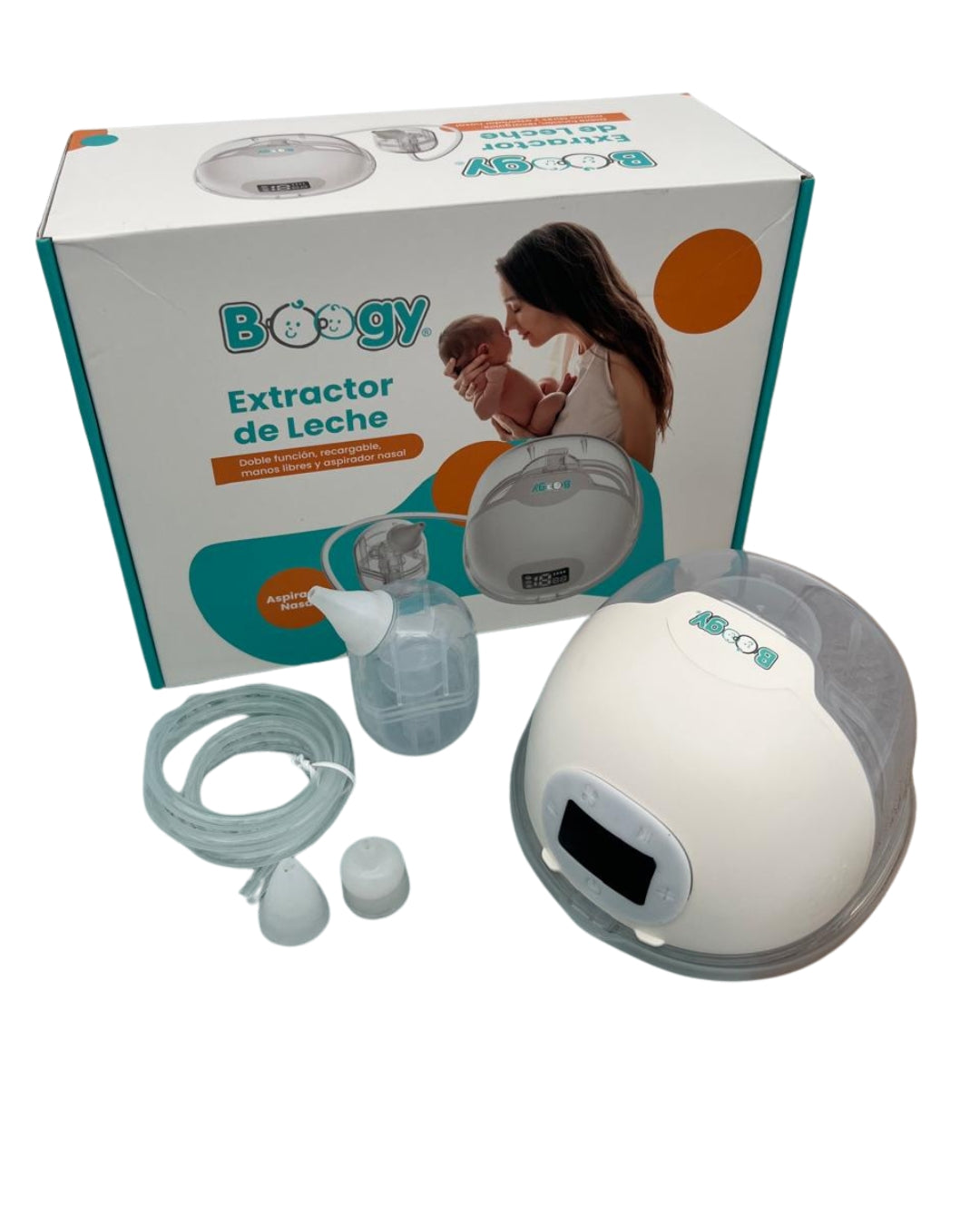 Extractor de Leche 2 en 1 con Aspirador Nasal